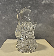 Vintage 1960s Spun Glass Angel Figurine 2 1/4 inches with Original Box - Germany picture