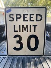 Retired Authentic Street  Sign (Speed Limit 30 ) 30