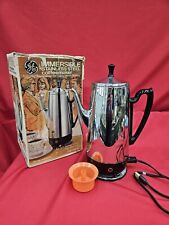 Vintage MCM General Electric 12 Cup Immersible Coffeemaker COFFEE POT 1970s EUC  picture