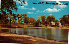 Postcard The Mall Newburyport Massachusetts picture