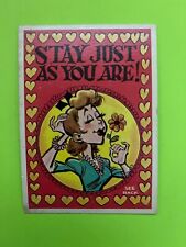 1959 Topps Funny Valentines #5 Stay Just as You Are VgEx picture