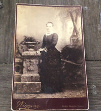 Antique Photo Card CDV Beautiful Girl Wiggins Cedar Rapids Iowa c1880s picture
