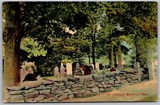 Hardwick Massachusetts c 1908  Postcard Old Cemetery Gravestones picture