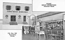 Evans Ocean Rendezvous American Beach Fernandina Florida FL Reprint Postcard picture