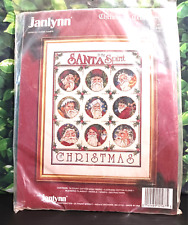 Christmas Nine Santas Cross Stitch Sampler Kit Janlynn #125-67 Donna Giampa 1993 picture