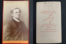 Nadar, Paris, Emile Littré Vintage Business Card, CDV. Emile Maximilien Paul picture
