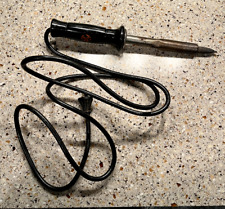 Vintage GE Electric Soldering Iron Stainless Steel Wood Handle 100 W 115 V picture