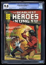 Deadliest Heroes of Kung Fu #1 CGC VF/NM 9.0 White Pages Bruce Lee Marvel 1975 picture