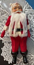 Vintage 13” Jolly Rubber Face Santa Claus Christmas Side Eye picture