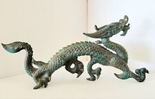 Vintage Japanese Dragon Bronze statue 6.5