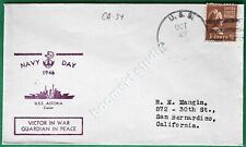 USS ASTORIA CA-34 Navy Day cover dated 1946 (CAN-75) picture