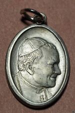Vintage Catholic Medal Popo John Paul II Pendant Italy picture