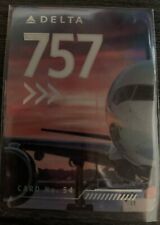 Delta Airlines Pilot Collectible Trading Card Boeing 757-300 No.54 New picture