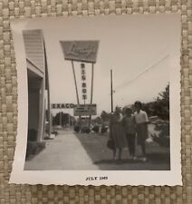 Vintage 1965 Lendys Big Boy KY Fried Chicken Texaco Gas Black White Family Photo picture