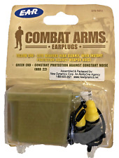 Earplugs Combat Arms Dual Use Military Spec E.A.R Yellow & Green Ends 370-1011 picture