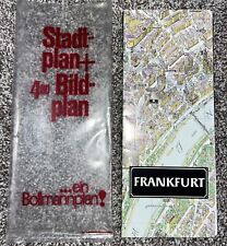 Vintage  Frankfurt Germany Bollmann  Bildkarten BIRD'S EYE MAP & GUIDE BOOK picture