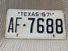 Vintage 1957 Texas license plate AF7688 picture