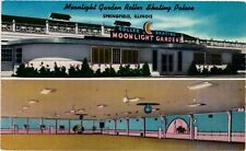 Vintage Postcard- Moonlight Garden Roller Skating Palace UnPost 1960s picture