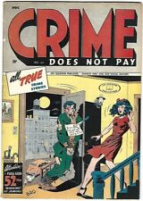 Crime Does Not Pay #43 Classic violent cover 1946 3.5 VG- See description picture