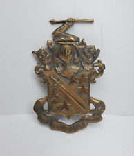 Vintage Phi Delta Theta Campus Crest Cast Bronze Brass picture