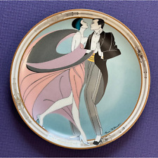 Vintage Art Deco Collector Plate Tango Dancers Marci McDonald WS George with Box picture