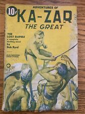 KA-ZAR THE GREAT-JUNE 1937-FINAL PULP APPEARANCE-RARE FINE picture