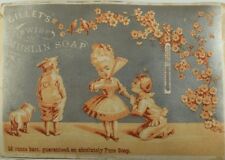 1880's Gillet's Swiss Muslin Soap Chicago Victorian Trade Card P55 picture
