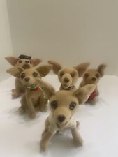 Taco Bell Yo Quiero Chihuahua Plush Dog Lot of 5, About 6” Tall Smoke Free Home picture
