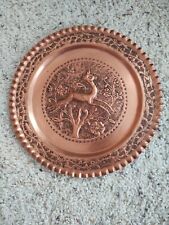 1953 African Antique Handcrafted Decorative Copper Plates  picture