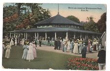 ERIE PA WALDAMEERE PARK VIEW OF THE MERRY-GO-ROUND BUILDING USED 1914 picture