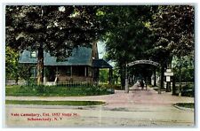 Schenectady New York NY Postcard Vale Cemetary State St. Exterior c1910 Vintage picture