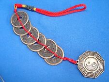 Feng Shui 6-Coin Chinese Lucky Money Charm with Yin Yang picture