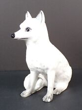 Rare Italian White Ceramic Fox ~ Beautiful Eye ~ 8.5