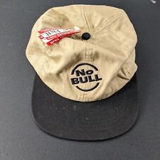 Winston Cigarettes No Bull Vintage Ball Cap Hat Strapback Beige Black picture