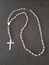 rosario de plata 925MX / catholic sterling silver rosary plata real autentica. picture