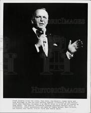 1978 Press Photo Frank Sinatra performing in 