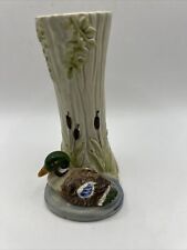 Vintage Otagiri Ceramic Bud Vase Duck Spring Summer Taiwan 1983 picture
