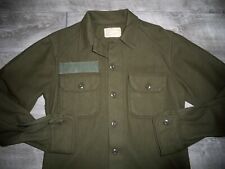 Vtg Wool US Army OG-108 Cold Weather Mens Field Shirt Jacket Small Post Vietnam picture