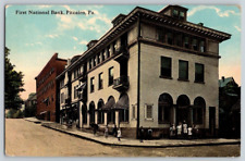 Antique Postcard~ First National Bank~ Pitcairn, Pennsylvania picture