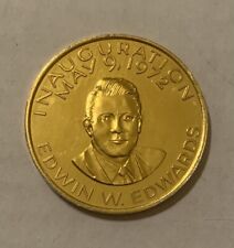 Edwin W. Edwards Inauguration Louisiana May 9, 1972 Inauguration Doubloon Coin  picture