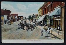 1909 Buffalo Wyoming Street Scene Horse Drawn Wagons Post Card PC1-18 picture