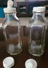 The Dairy Shoppe 1 Ltr. (33.8 Oz.) Glass Milk Bottle Vintage Style with Cap & NE picture