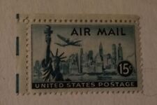 Get your hands on this vintage United States Air Mail Stamp in green picture