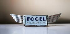Fogel Philadelphia PA Emblem Badge Nameplate Appliance Adornment 6-7/8