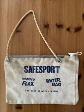 RARE 1940s-50s VINTAGE CANVAS RADIATOR WATER BAG picture