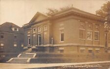 IL - REAL PHOTO 1915 Carnegie Library Sterling, Illinois - Whiteside County  picture