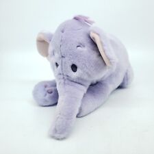 Disney Store Lumpy Heffalump Elephant 12” Plush Purple Laying Stuff Animal picture