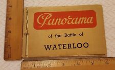 Vintage Postcard Book Panorama Battle of Waterloo Napoleon War B&W 12 Unposted picture