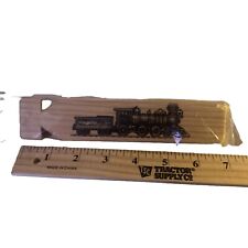 Alaska Railroad 3-Tone Wooden Train Whistle 7” New In Package Vintage NOS picture
