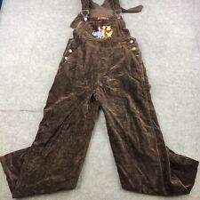 VTG Disney Pooh Oversalls Womens Small Velvet Brown Women Small Faux Suede picture
